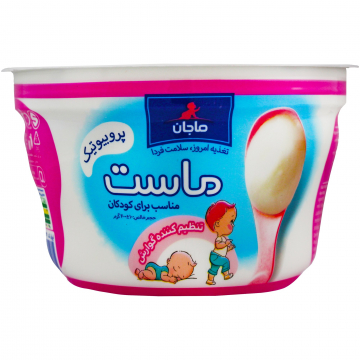ماست همزده پرچرب پروبیوتیک کودک ماجان کاله 400 گرمی